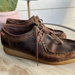 Clarks Dark Brown Leather Wallaby Mocs